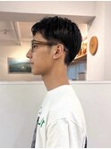 メンズショート、アップバング