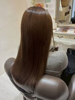 コルテ 倉敷西阿知店(CoRte.)&nbsp;髪質改善/ミルクティーベージュロング/透明感/サラサラヘア/小顔