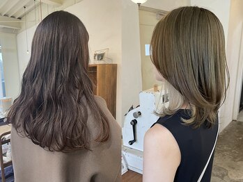 スロウ(sloe)の写真/透明感たっぷりカラーから暖色まで幅広く、顔がくすまないように似合わせカラー♪魅力引き出す提案力が◎