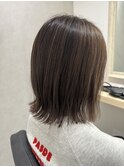 ハイライト＋ミディアムヘア