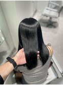 髪質改善カラー×ブルーブラック×透明感カラー×ツヤ髪