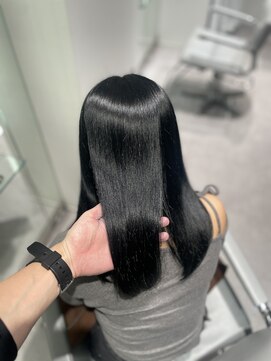 ユニック ウメダ(unique UMEDA) 髪質改善カラー×ブルーブラック×透明感カラー×ツヤ髪