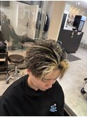 メンズパーマハイライトフェイスフレーミングツイスパ