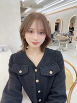 サンドナル 鹿児島天文館(sand NALU)&nbsp;ハッシュカット/グレージュ/デザインカラー[鹿児島天文館]