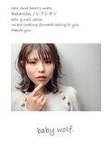 babyウルフとフリンジバングのタイアップ♪