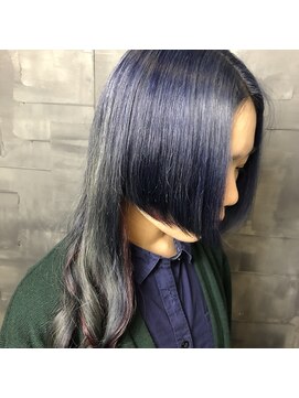 ヘアサロンエムフィス 池袋東口(HAIR SALON M Fe's) デザインカラー/厚めバング/ローライト/スリークボブ