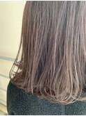 小顔オリーブカラーボブルフハイライトカラークールショート