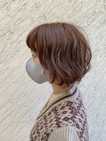 ピーブランズヘアー 大野城コモレビ(P-brandshair onojo Komorebi) 【stylist 西田蘭歌】オレンジブラウン