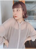 20代30代大人可愛い外ハネ/ミニボブ/前髪カット