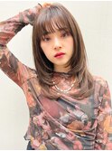 銀座　LIBERTE  レイヤースタイル×透明感ベージュ