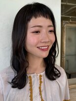 ラファンジュ ヘアー(Rohange hair)&nbsp;【Rohange】短めバンク黒髪/顔周りレイヤーロング