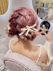 ツインおだんご 【クランソア】ヘアセット/ヘアメ/心斎橋