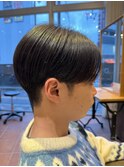 メンズカット/センター分け/マッシュ/ウルフ/韓国風ヘア