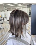 お手軽外ハネボブ×ハイライト[倉敷][岡山][倉敷美容室]