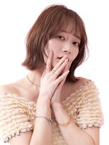オーバーヘアー 倉敷店(over hair)&nbsp;【La fith】ブリーチなしダブルカラー×切りっぱなしボブ