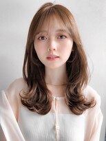 リヤン 表参道(lyann)&nbsp;レイヤー 小顔 デジタルパーマ ミニウルフ  チェリーブラウン ☆