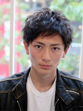 ルーツ(ROOTS) アップバング ツイストピンパーマ メンズヘア