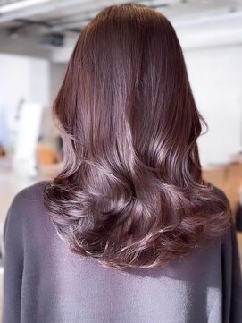 レノラ 本町(LENORA) ウェーブパーマこなれミディ前髪レイヤーカット長めバング