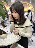 前髪カタログアンブレラカラーこなれミディウェーブパーマ大宮