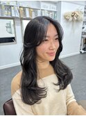 韓国風カット/おくれ毛カット/顔まわりカット/前髪カット