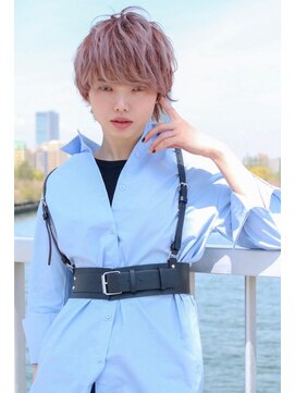 ロウブ(roubu.) シースルーマッシュミルクティーベージュメルティ―カラー