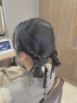 ヴェントフォンターナ(VENTO fontana) ヘアセット/お呼ばれヘアセット/ツインアレンジ/ミディアムヘア