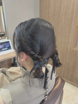 ヴェントフォンターナ(VENTO fontana) ヘアセット/お呼ばれヘアセット/ツインアレンジ/ミディアムヘア