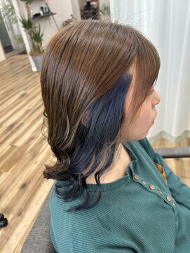 テーラヘアー 君津店(TELA HAIR) ブルーインナーカラー