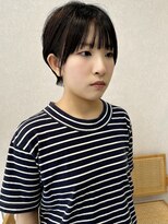 トレヘアー 京都 烏丸(tRe hair)&nbsp;マッシュショート　ミニウルフ　ブルーカラー