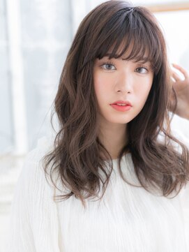 カバーヘア 上尾西口店(COVER HAIR) 抜け感斜めバング韓国風巻きニュアンスパーマh4上尾20代30代40代