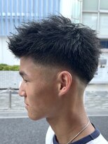 オーガニック アトリエ 大宮(organic+atelier)&nbsp;スパイキーショートミドルフェード刈り上げ束感ベリーショート