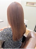 髪質改善カラー×ナチュラルオレンジブラウン