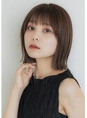 大人可愛いナチュラルボブ