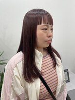 アイコニックナゴヤ(AIconic nagoya)&nbsp;眉上ワイド前髪×カシスピンクヘア