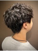 波巻きパーマ