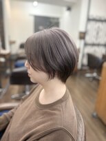 美容室ポール 西葛西店(PAUL) くびれショート×アンブレラカラー白髪ぼかしショートレイヤー