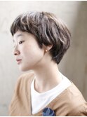 朝ラクパーマショートボブワンカールパーマくせ毛パーマ