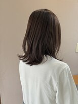オクユキ(OKUYUKI)&nbsp;ショコラブラウン×ミディアムくびれレイヤー