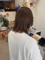オリビアヘアー(OLIVIA HAIR)&nbsp;ブリーチなしオリーブベージュ×髪質改善トリートメント