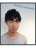 【ROSSO】men's パーマ ツーブロック 刈り上げ【barbiere】