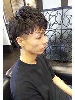 ヒロザバーバー(HIRO THE BARBER) ツーブロック × パーマ 宇部市/理容室/理容院/メンズカット