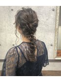 編みさげヘアセット