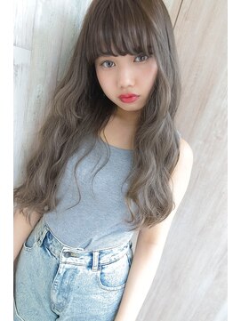 テオ(Theo) Theo /エメラルドアッシュ/ 巻き髪風パーマ/ロング