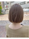 ミルクティーベージュ ナチュラルボブ