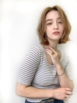 ブレンドバイハピネス(Blend by happiness)&nbsp;結べるボブ 20代30代40代 フレンチボブ　スモーキーグレージュ