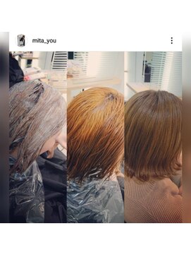 ヘアーラウンジ アンフィ 井土ヶ谷(Hair Lounge Anphi) 透明感MAXの春カラー