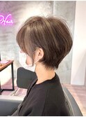 アッシュグレーハイライト×２WAYショート【カドワキ】
