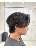 センターパート/シースルーマッシュ/ニュアンスパーマ