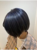 コンパクトショートネイビーブル_ハンサムショート_388