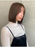 ◇ベルボブ 柔らか縮毛矯正 切りっぱなしボブ　表参道